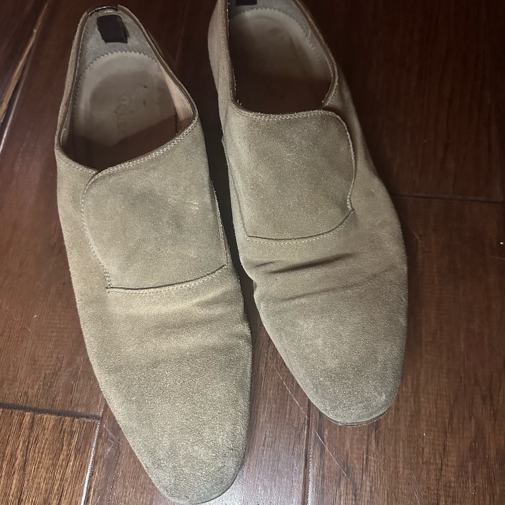Alexander McQueens Men's Suede Loafers Size 42
